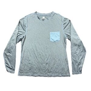 The Normal Brand Performance Large‎ Long Sleeve Pocket Gray Shirt